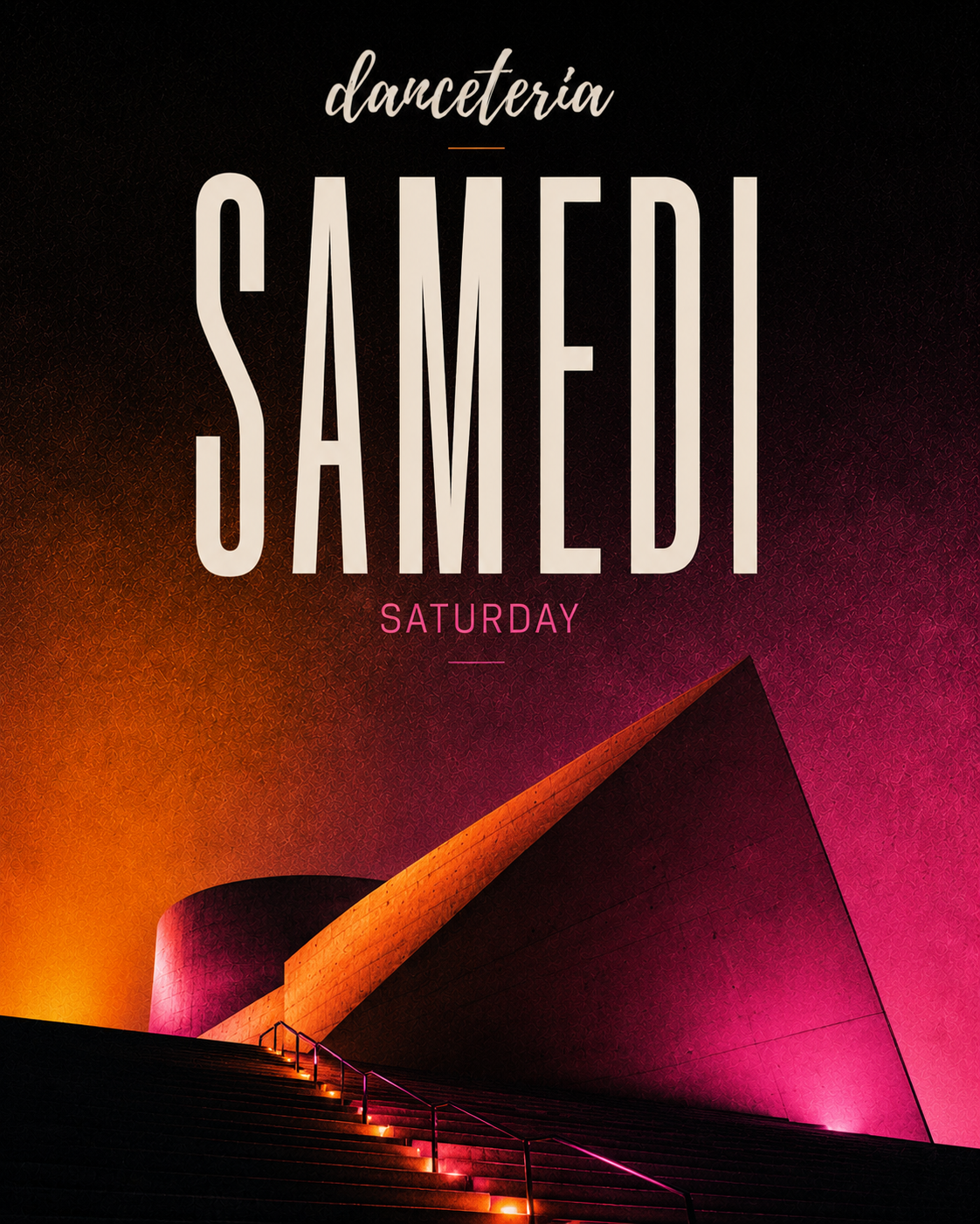 Identité visuelle Danceteria du samedi