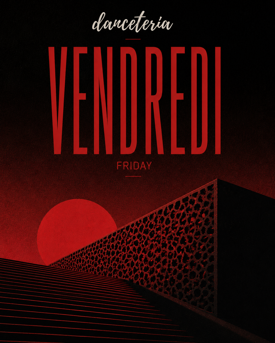 Identité visuelle Danceteria du vendredi